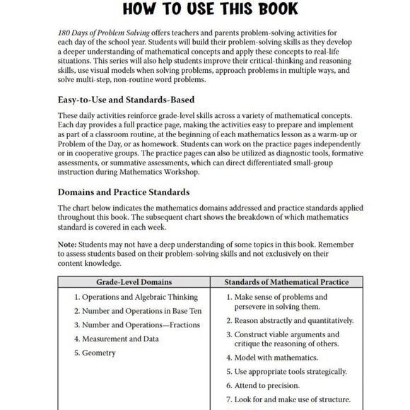 180 Days of Problem Solving for Fifth Grade – Build Math Fluency - BRAND NEW - Picture 3 of 5